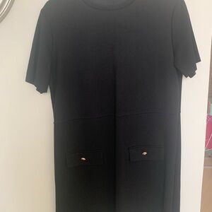 NEW-Never worn!  Zara Black Mini Dress with Pocket Details